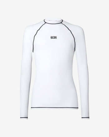 Classic Logo Long Sleeves Rashguard | Men T-shirts White | GCDS Spring/Summer 2023